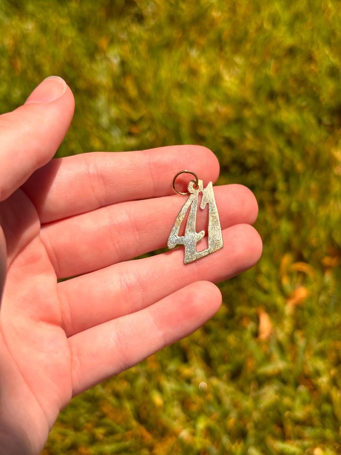 14K Gold Number 41 Charm