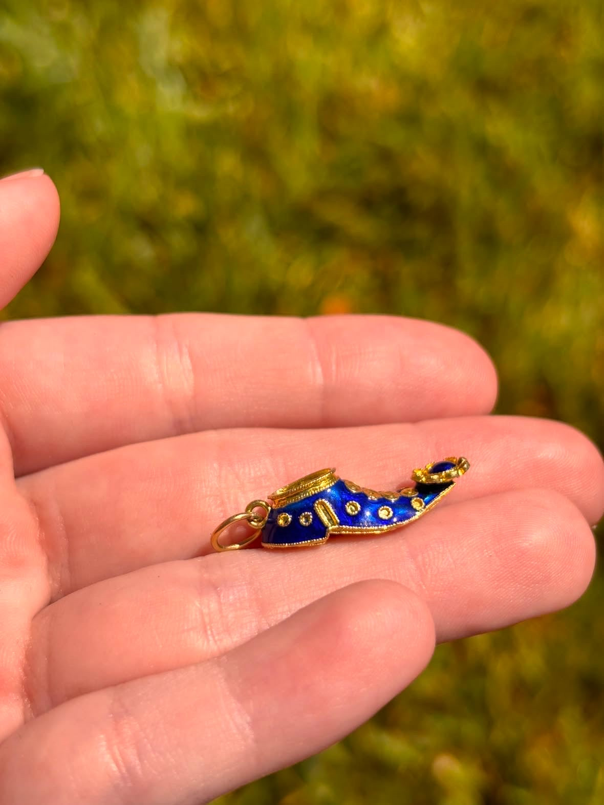 18K Gold Moroccan Slipper Charm