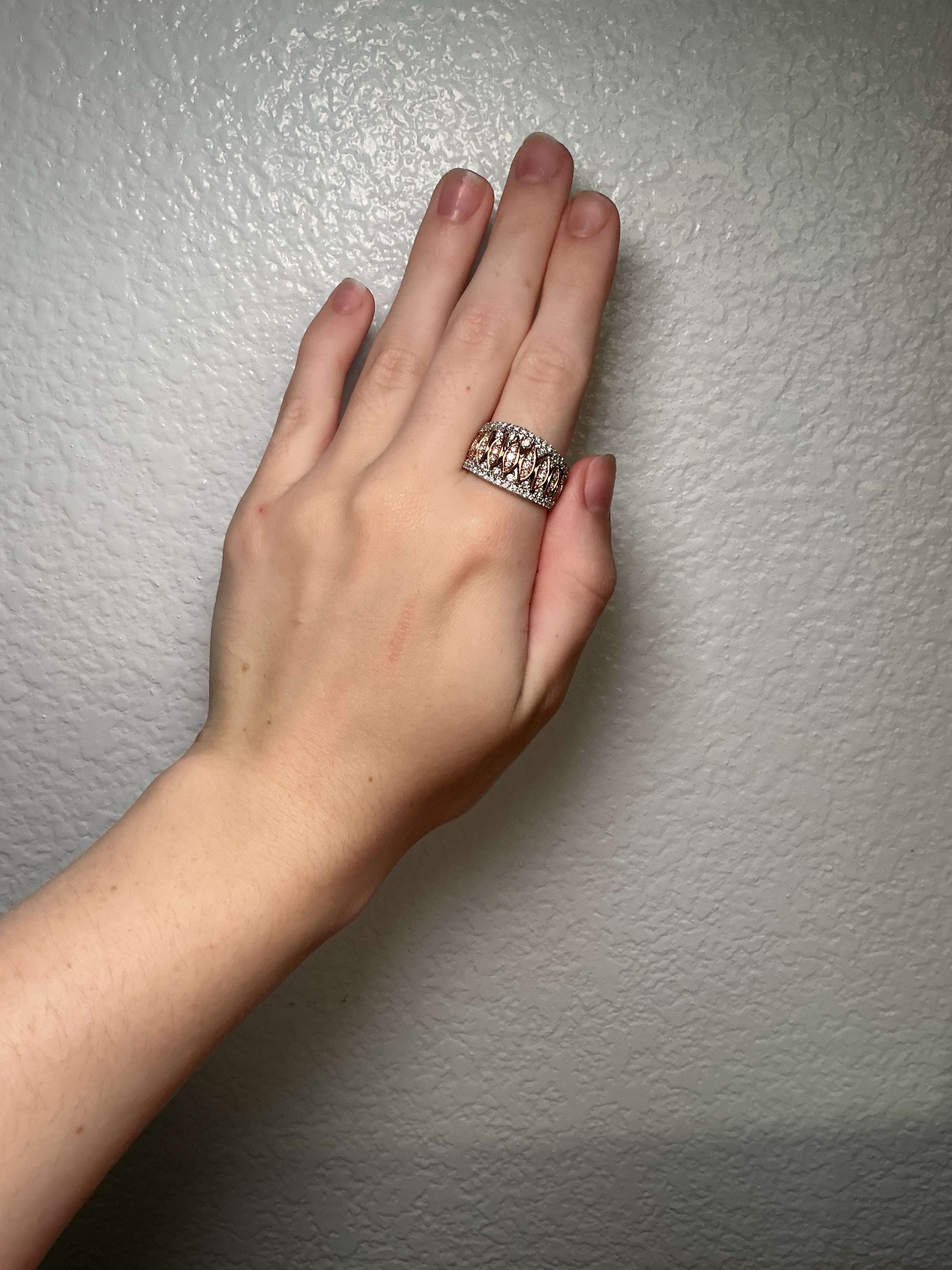 Diamond Openwork Statement Ring