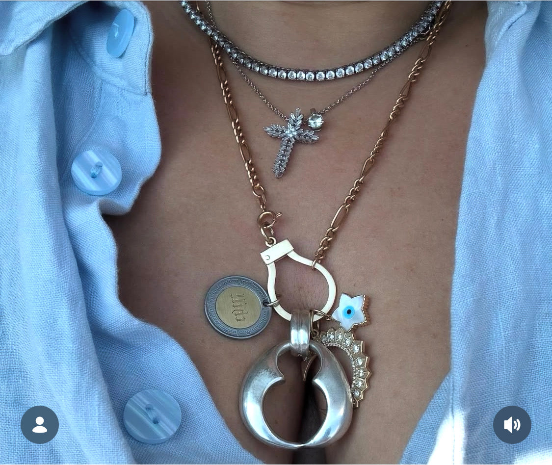 10k Amore Connector/Charm Holder