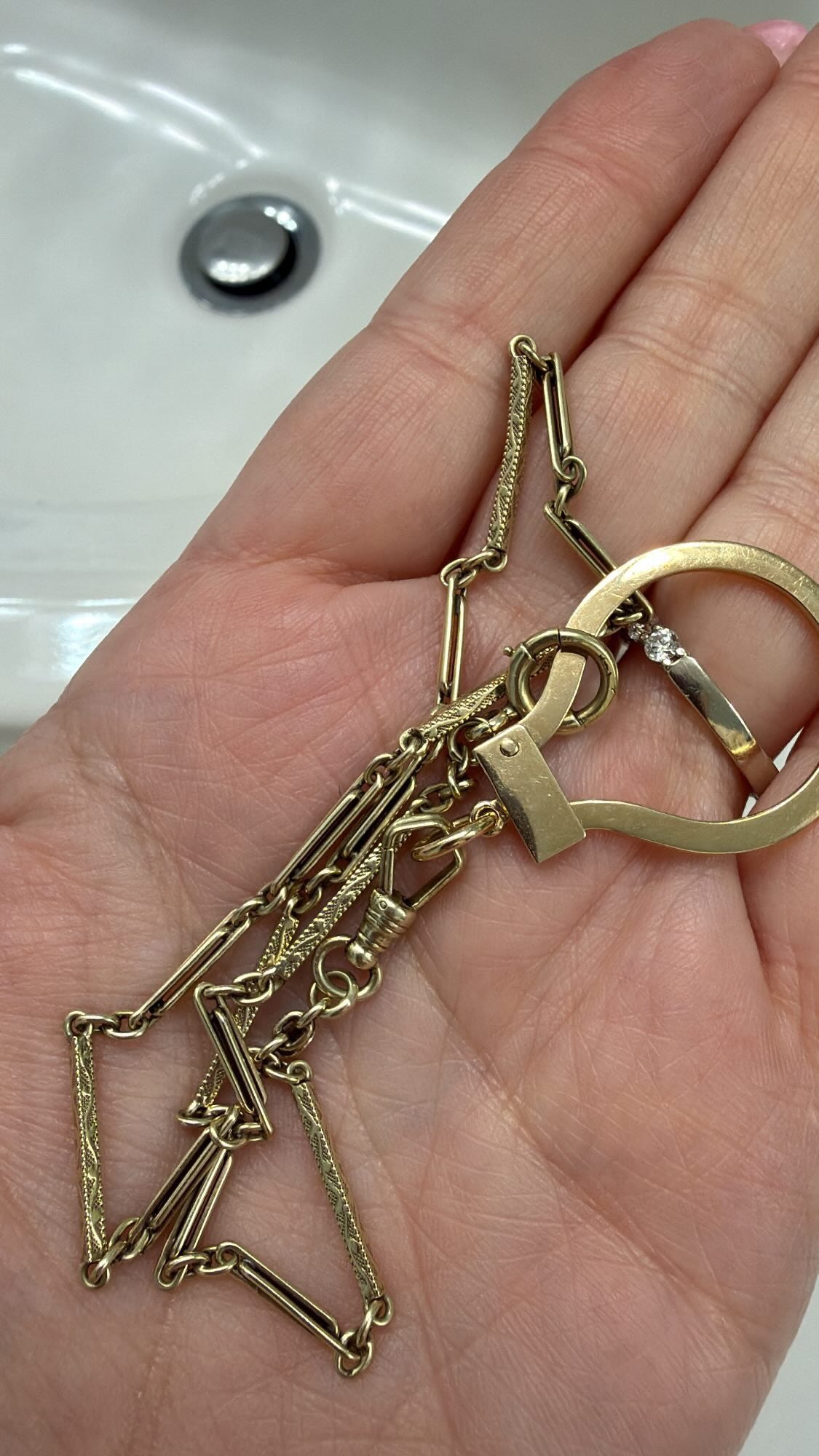 10k Amore Connector/Charm Holder