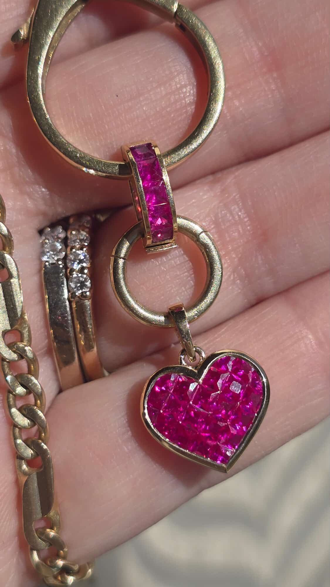 14k Ruby Connector/Extender