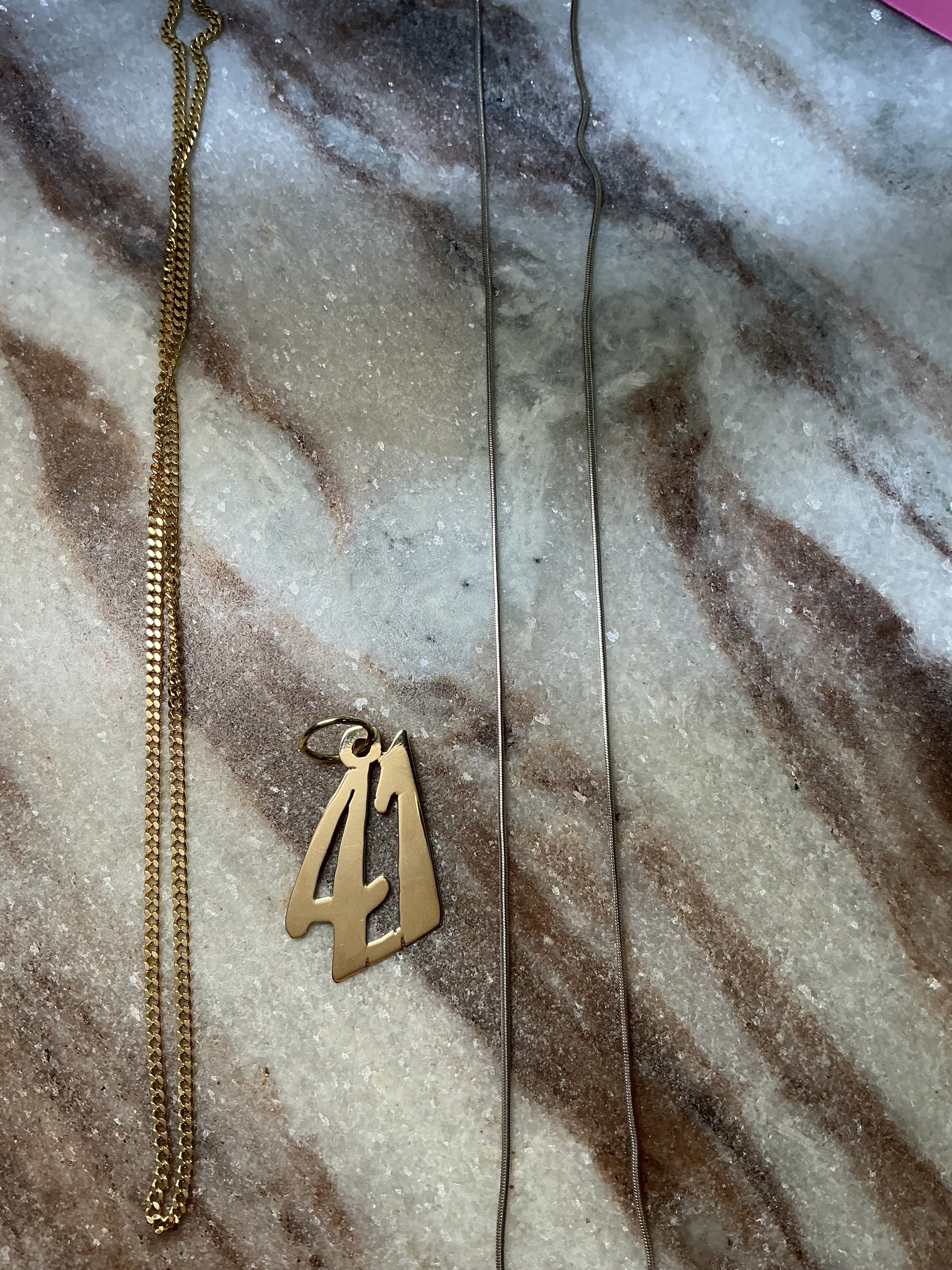 14K Gold Number 41 Charm