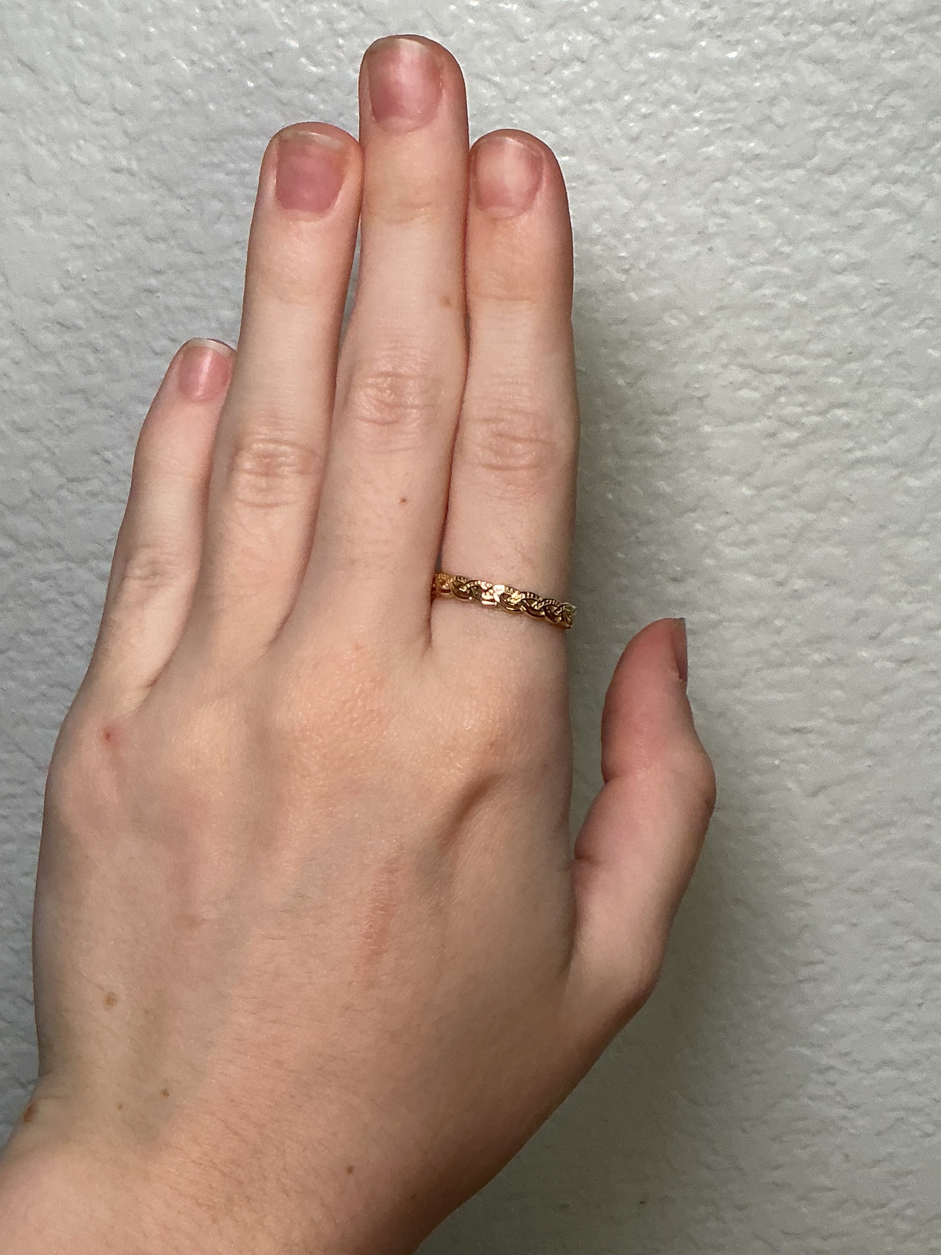 Celtic Interwoven Gold Band Ring